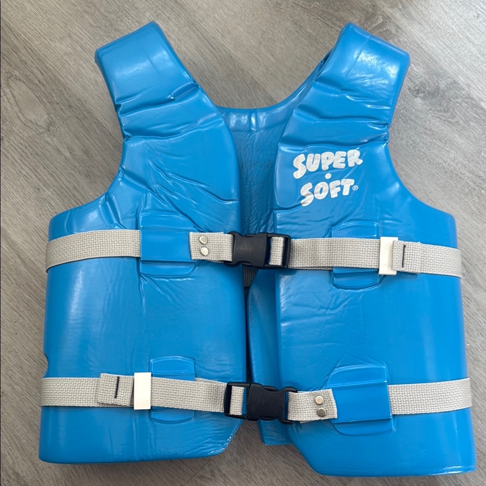 Vibrant Blue Super Soft Life Vest with Adjustable Straps